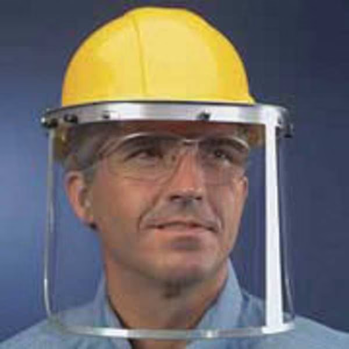 MCR 102 Face Shield Bracket For Cap-Style Hard Hats Silver Lightweight