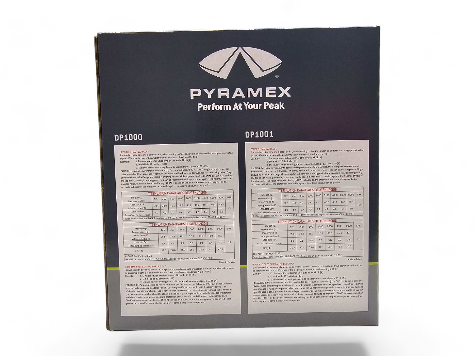 Pyramex DP1001 Disposable Corded Earplugs (100/Box)