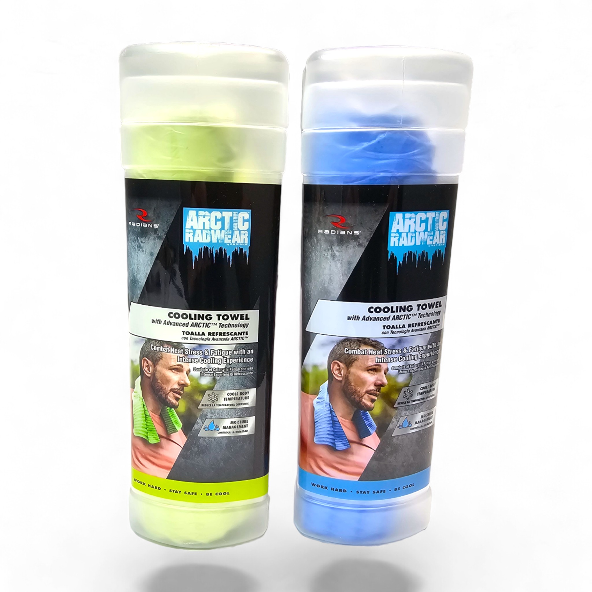 Radians RCS-CD3 Arctic Radwear Kühltuch (24er Pack) 12 blau-12 limette - Bild 2 von 2
